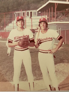 Stan and a young teammate of his, in Paintsville. Is that really me?