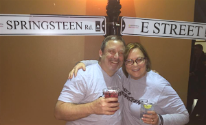 Tim Doyle and his big sister, just hanging out at the corner of E Street and Springsteen!